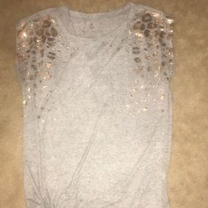 Juicy couture glitter cheetah print top